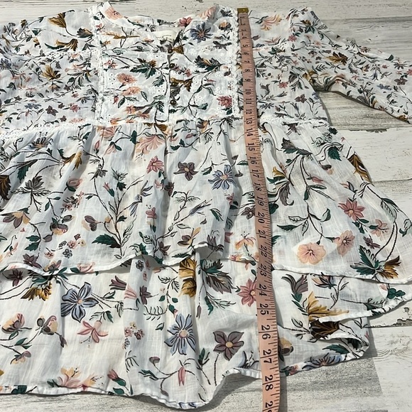 Anthropologie Genevra Lace Trim Peasant Blouse Size Small - Picture 11 of 13